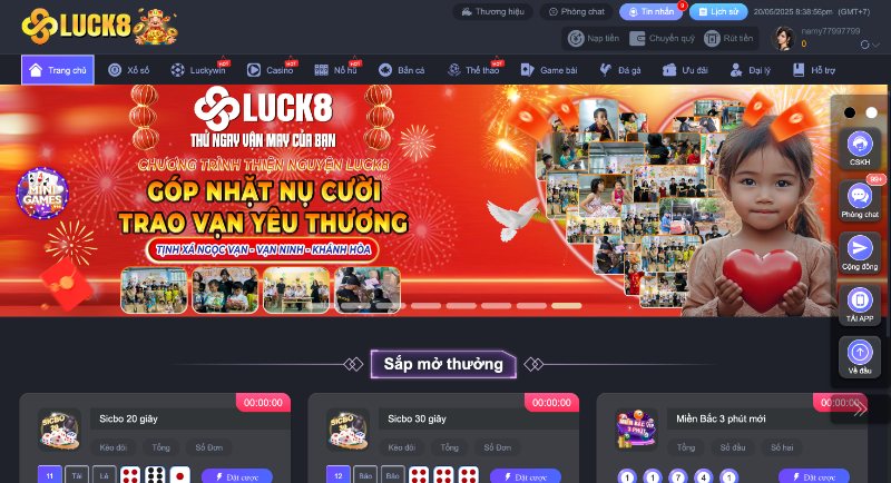 Luck8 ghi dấu ấn qua một số hoạt động cộng đồng ý nghĩa