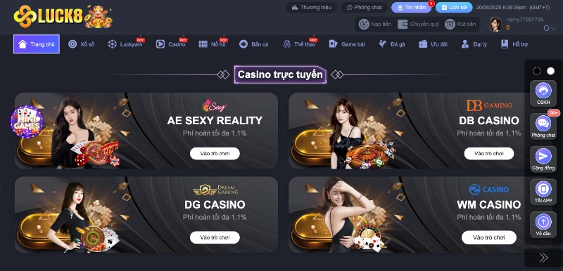 Giới thiệu tầm nhìn nhà cái Luck8