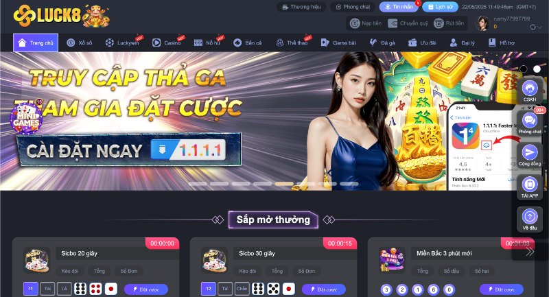 Luck8 là sân chơi online chuyên cung cấp dịch vụ cược uy tín